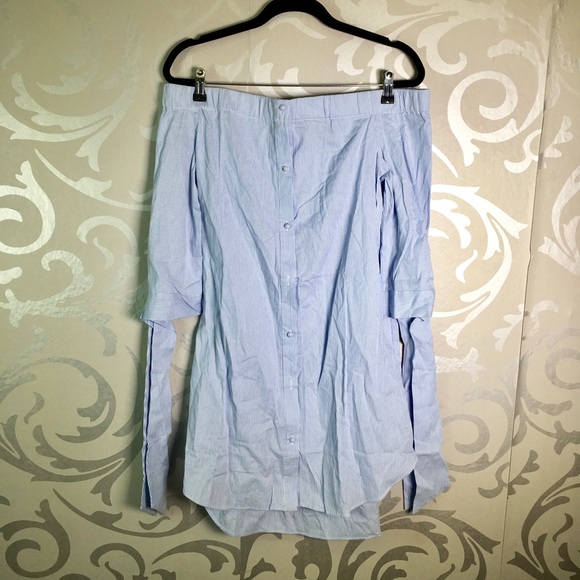 Sasha off the shoulder shirt dress - Picture 5 of 5